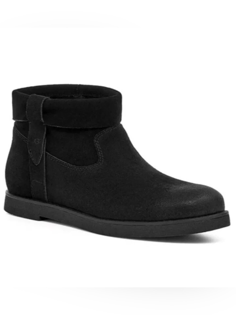 UGG Josefene Cuff Black Suede Ankle Boots Booties Size 10 Style 1130525